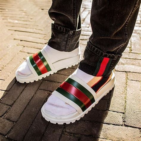 gucci slides street style|gucci slides outlet.